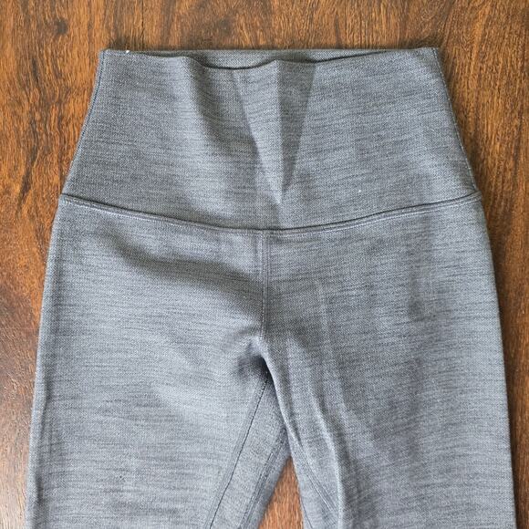 Lululemon Align Pant II 25" Mini Heathered Herringbone Heathered Black White - Picture 5 of 10